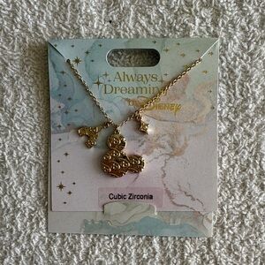 Disney Always Dreaming Gold Mickey Mouse Castle Star Necklace